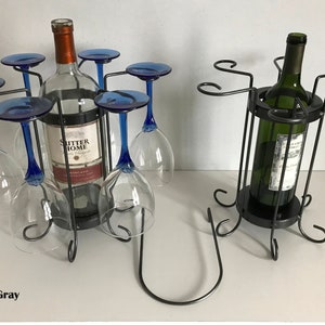 6-Glass tabletop wine holder image 1