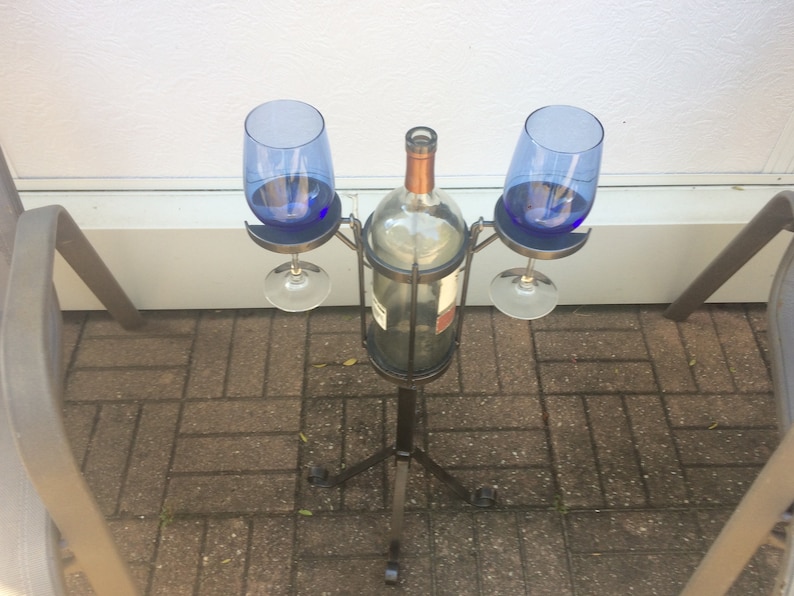 2-Glass single bottle outdoor wine holder image 4