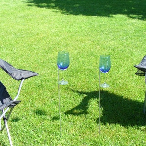 Set of 4 Outdoor Wine Glass Holders