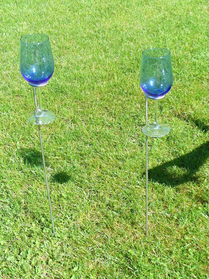 Set of 4 Outdoor Wine Glass Holders Etsy