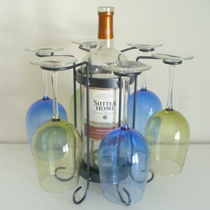 6-Glass tabletop wine holder image 5