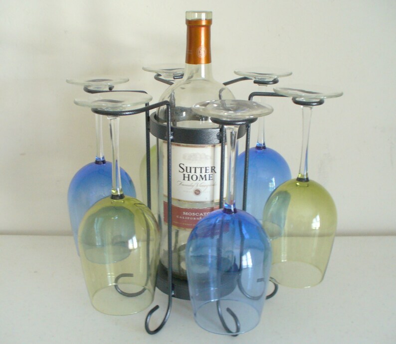 6-Glass tabletop wine holder image 5