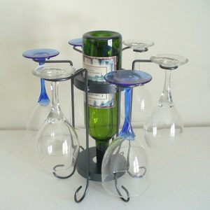 6-Glass tabletop wine holder image 3