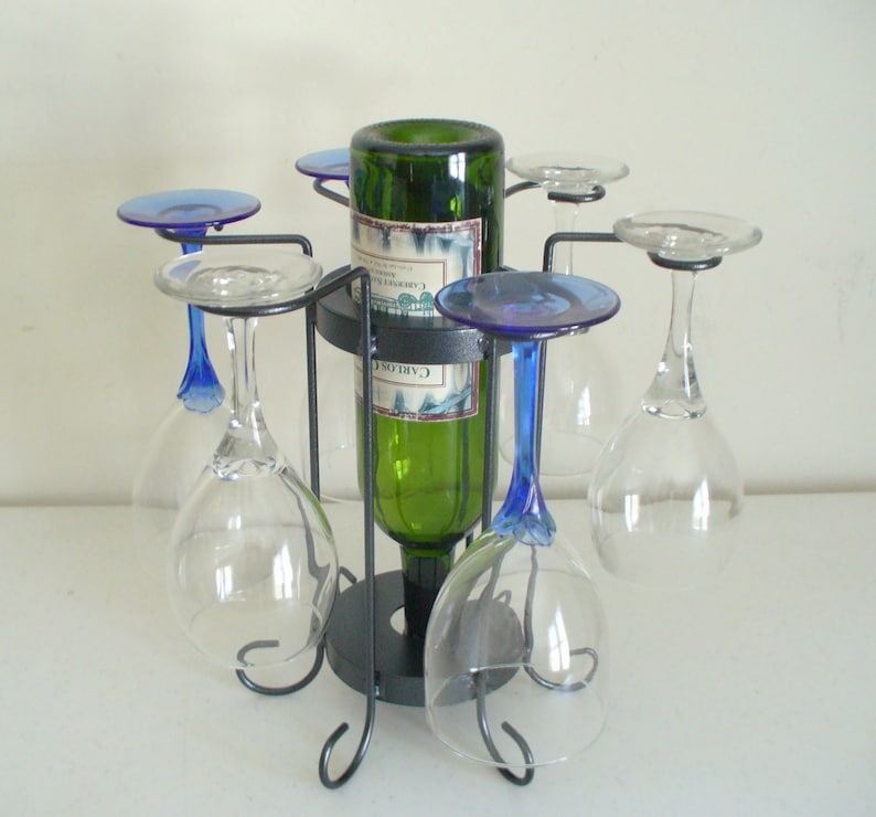 6-Glass tabletop wine holder image 3