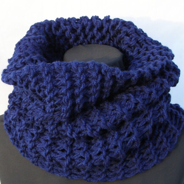 Midnight Blue Oversized Super Warm Cowl