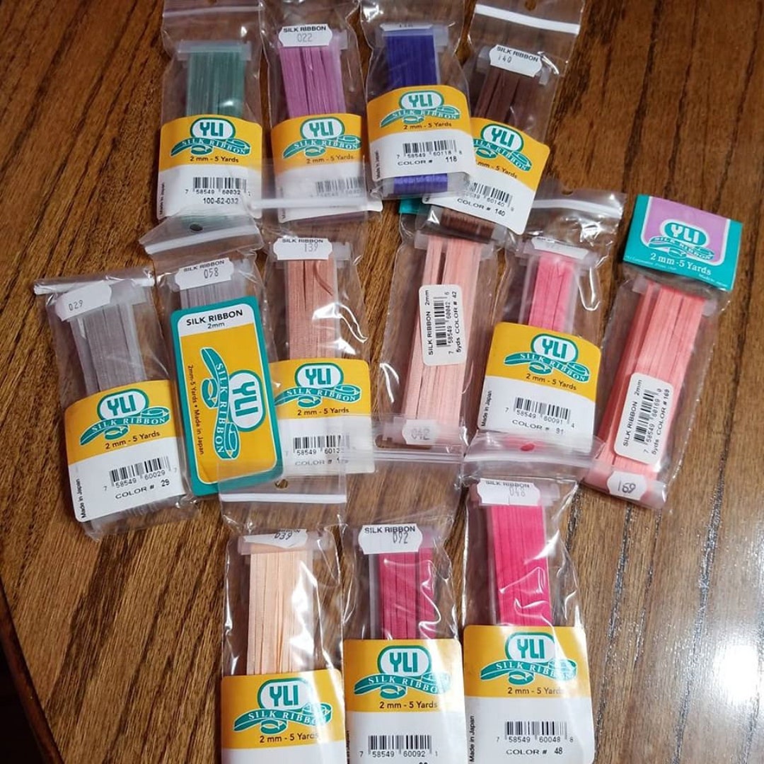 YLI 2mm Japanese Silk Ribbon 5 Yards 9 Colors - Etsy