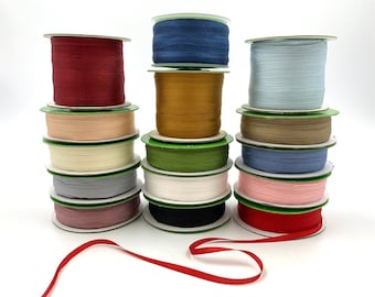 3mm SILK RIBBON 4 colors BTY by the yard