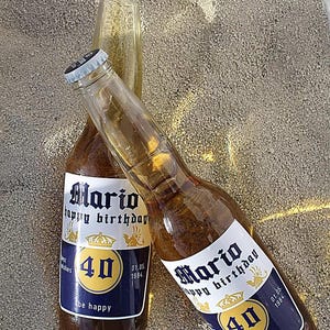 Personalized beer Corona  DIGITAL LABEL - Bithday Present - Wedding - Anniversary - Celebration -Gift