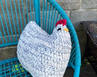 chicken pillow crochet pattern