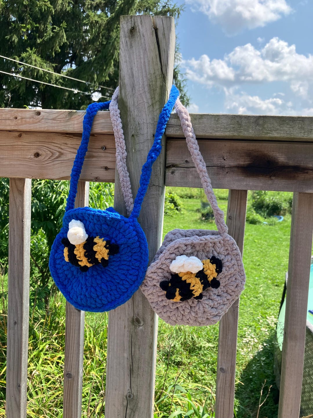 Crochet Bee Applique Pattern Etsy