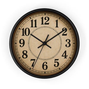 Orologio da parete dal design classico - Arredamento vintage per la casa, orologio da parete retrò, arredamento tradizionale per l&#39;ufficio, orologio in stile antico, orologio decorativo artistico