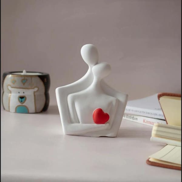 Skulptur Kunst · Skulptur Dekor · Skulptur Liebhaber · Paar Skulptur · Minimalistische Skulptur · Perfekte Geschenkidee