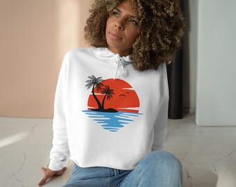 Women's Sunset Crop Hoodie