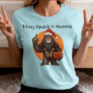 Merry Squatch O Weenmas Bigfoot shirt, Bigfoot lover shirt, Sasquatch funny shirt, Funny Christmas Thanksgiving Halloween Shirt, Holidays