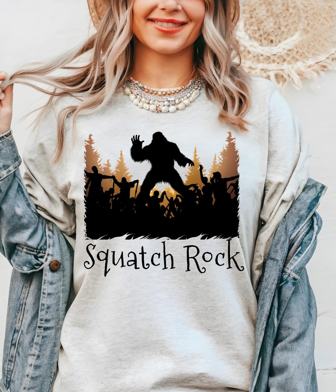 Squatch Rocks Squatch Rock, Sasquatch Rock Music Shirt, Bigfoot Mosh Pit, Sasquatch ...