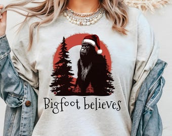 Camiseta "Bigfoot cree", camiseta "Bigfoot cree", camiseta "Bigfoot Sasquatch", camiseta divertida de Sasquatch, divertidas vacaciones de Bigfoot, vacaciones de Sasquatch