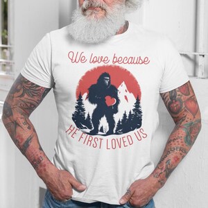 Bigfoot Love Tee, Unisex Jersey Short Sleeve Tee for Nature Lovers, Funny Quote T-Shirt, Gift for Outdoor Enthusiasts, Sasquatch Apparel