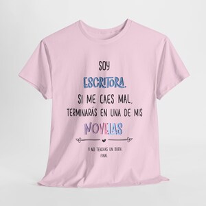 Camiseta Soy escritora/ novelist shirt/writing books shirt/funny writer t-shirt imagen 4