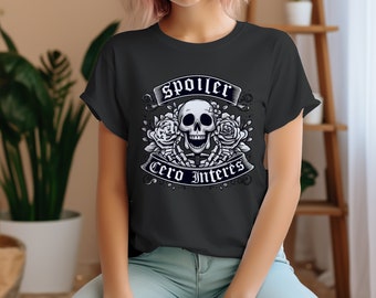 Camiseta Unisex divertida Cero Interés / camiseta Borde/ Camiseta Humor/ Camiseta sarcástica/