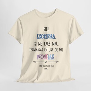 Camiseta Soy escritora/ novelist shirt/writing books shirt/funny writer t-shirt imagen 5