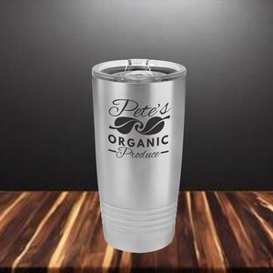 20 oz. Custom Engravable Insulated Tumbler with Slider Lid