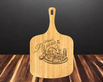 Custom Bamboo Pizza and Cutting Boards, pizza board with custom text, cutting board, custom cutting board, custom board, pizza cheese charcu