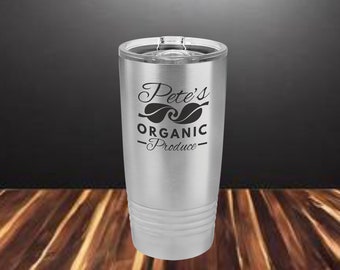20 onzas Vaso aislante grabable personalizado con tapa deslizante