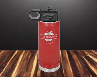 20 onzas Botella de agua grabable con aislamiento personalizable