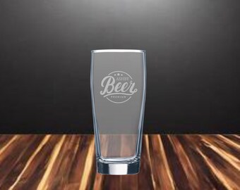 16 onzas. Vaso de cerveza Willi Becher grabable personalizado