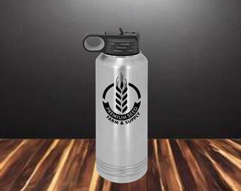 40 onzas Botella de agua grabable con aislamiento personalizable