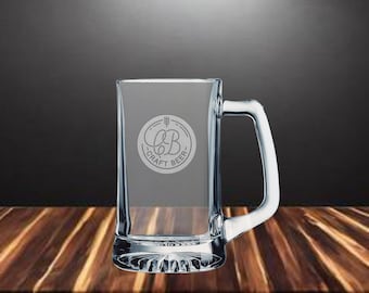 Taza de cerveza grabable personalizada de 25 oz