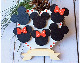 Disney Family Personalize Christmas Ornament. Mickey and Minnie Holiday Ornament. Gift for Disney Lover. Gift for her. Gift under 25.