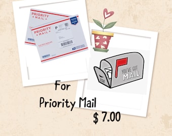 Priority mail. Expedited shipping.