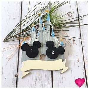 Disney Family Personalize Christmas Ornament. Mickey & Minnie Holiday Ornament. Gift for Disney Lover. Gift under 25. Gift for her. image 2