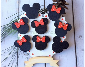 Disney Family Personalize Christmas Ornament. Mickey and Minnie Holiday Ornament. Gift for Disney Lover. Gift for her. Gift under 25.