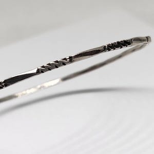 Sterling Silver Bangle Vintage Etched Bracelet for Special Occasions