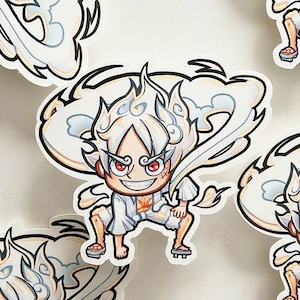 Adesivo Gear 5 ONE PIECE: Rufy re dei pirati anime manga decorazione gomu gomu