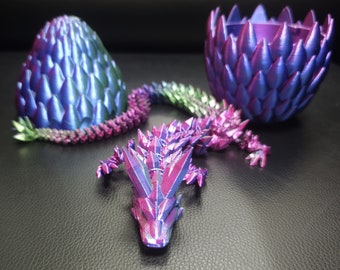 3D Printed Dragon, Dragon Egg, Toddler Room Decor, Gifts For Him /Children, Dragon Scale Egg Toy