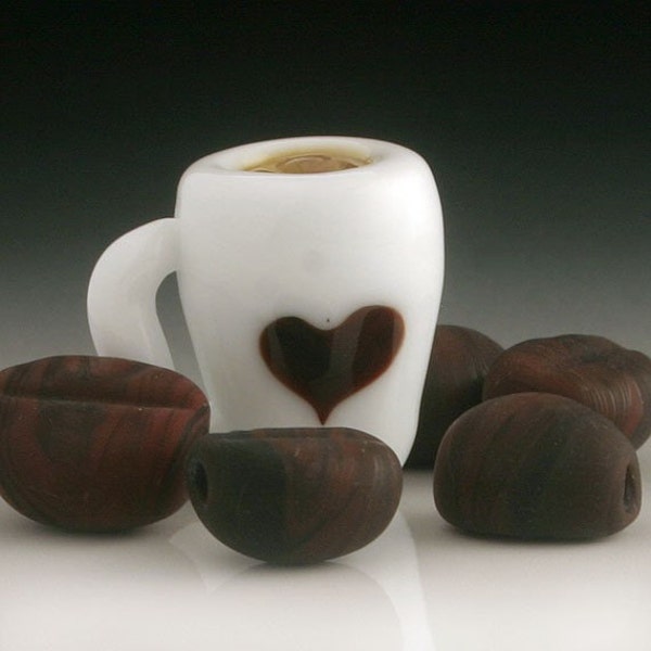 Java Love Coffee Cup and Beans Set