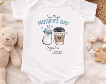 Newborn Baby Funny Bodysuit, Our First Mother's Day, Baby Coming Home Outfit, Baby Shower Gift, Baby Announcement Shirt