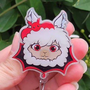 Vampire Llama badge reel / Halloween badge reel / Nurse badge reel / Teacher badge reel / Gift