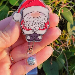 Santa Greenie Badge Reel Inspired, Mean One Badge Reel, Christmas