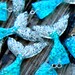 4pcs . Turquoise & Silver Mermaid Tails . Mermaid Pendants Charms . Mermaid Party Favors . Bridal Shower Decorations . Always Be A Mermaid