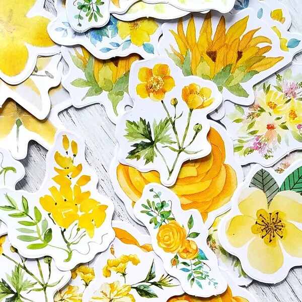 Yellow Stickers Etsy