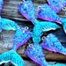 4pcs . Purple Turquoise Mermaid Tails . Mermaid Pendants Charms . Mermaid Party Favors . Bridal Shower Decorations . Always Be A Mermaid