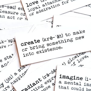 30 pcs . Dictionary Stickers . Definition Word Stickers . Planner Stickers . Junk Journal Ephemera . Inspirational Motivational Sticker Pack