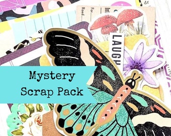 Mystery Scrap Pack . Junk Journal Kit . Art Journal Supplies . Collage Papers . Scrapbooking Kit . Junk Journal Supplies . Journal Ephemera