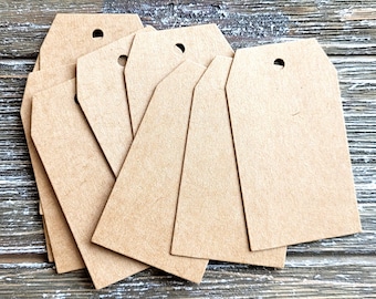 Set of 10 . Small Kraft Tags . Junk Journal Tags . Art Journal Ephemera . Kraft Hang Tags . Cottage Core Tea Tags . Kraft Gift Tags