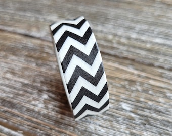 Black & White Chevron Washi Tape . 15mm x 10m . Harringbone Washi Tape . Planner Washi Tape . Art Journal Washi Tape . Junk Journal Washi