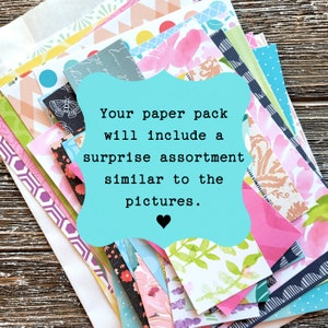 30pcs . Paper Scrap Pack . Art Journal Ephemera . Collage Art Paper Pack . Scrapbooking Papers . Mystery Scrap Pack . Junk Journal Supplies image 2